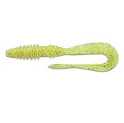 Приманка силиконовая Keitech Mad Wag Mini 3.5" PAL#01 Chartreuse Red Flake