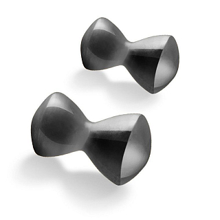 FLY-FISHING Латунные глаза-гантельки Groovy Twin Eye 2 0 mm BLACK (10шт)