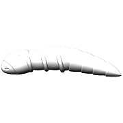 Силиконовая приманка Trix TroutMania DOLLY 1,2" цвет 002 White (Cheese) упак.8 шт