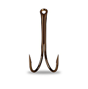Двойник Mustad 3582BR №10 (1шт.)