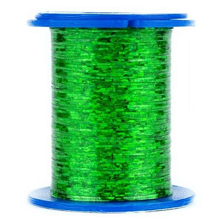 SibNymph Плоский голографический люрекс 0.3 mm #01 Green