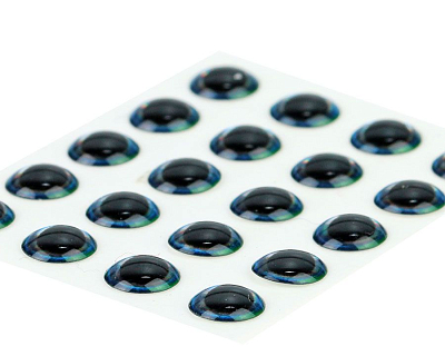 Sybai Глазки Ultra 3D Epoxy Eyes, Aquamarine, 5 mm