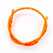 Черная речка Кембрик ПВХ рифленый (2мм*1мм*200мм) морковный