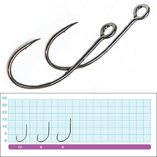 Одинарный крючок OWNER 51572-10, S-21, 11шт