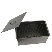 Коптильня двухярусная с поддоном для сбора жира 450х280х240 Тонар (сталь 1,5 мм) К-001