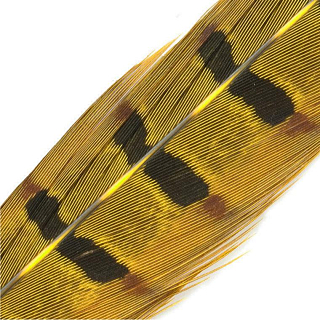 HENDS Центральное хвостовое перо фазана Pheasant Tail 1 шт. Yellow Olive