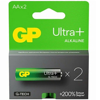 Элемент питания GP Ultra Plus LR06-2BL (уп. 2 шт)