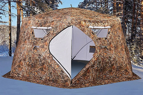 Палатка-куб для зимней рыбалки HIGASHI CAMO YURTA HOT DC
