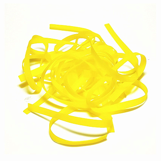 Zima&лето Пленка Nymph Skin полупрозрачная 3 мм, длина 15см, Yellow (10 полосок) 