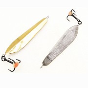 Зимняя блесна MF Ice Маралистик 90 VV Широкий 50мм, подвес латунь