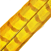 HENDS Центральное хвостовое перо фазана Pheasant Tail 1 шт. Golden Yellow