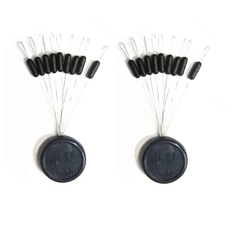 6011 S+L Силиконовый стопор Цилиндр (2 х 9шт.) Kosadaka