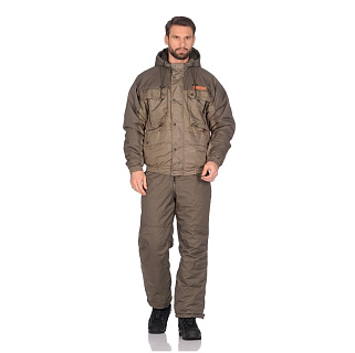 Костюм демисезонный "Таймень" до-15°C, цв.хаки, тк.Breathable р.48-50/170-176