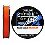 Плетеный шнур Sunline SIGLON PEx4 AMZ 150m  #3.0  0,296мм, 23.2кг, orange