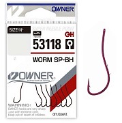 Одинарный крючок OWNER 53118-10 Red, 7шт