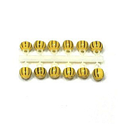 Микро-Бис Шар 2,3 мм Желто-черный арбуз №1 подв. короткая  ( 12 штук)