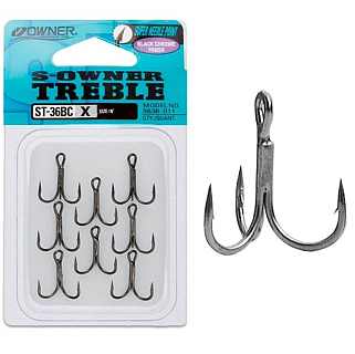Тройной крючок OWNER ST-36BC-08, 8 шт