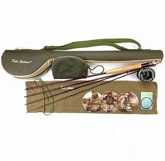 KOLA SALMON Готовый нахлыстовый набор SM2 (5-ый класс, катушка Jora, шнур Favorite)