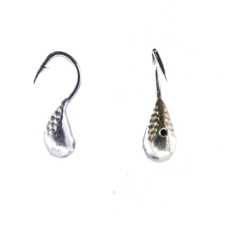 Мормышка ангарская серебро № 42 Малек мелкий (с чешуей) кр. № 16