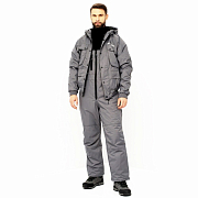 Костюм демисезонный "Таймень" до-15°C, цв.серый, тк.Breathable р.56-58/182-188