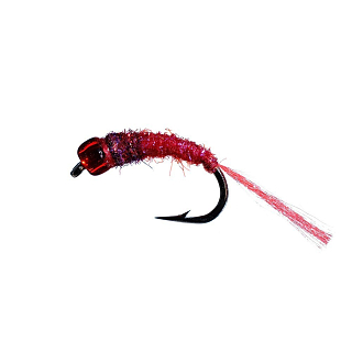 Мушка Омулевая Шерсть с бисером кр. №12 Дикая речка