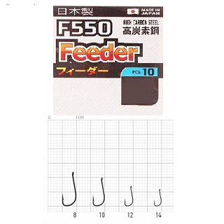 Крючки Cobra PRO FEEDER сер.F550 разм.008 10шт.