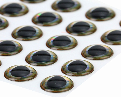 Sybai Глазки 3D Epoxy Eyes, Gold edge, 8mm