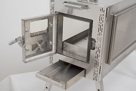 Печь "Камин" Atomstove Берег Средняя стеклянные экраны