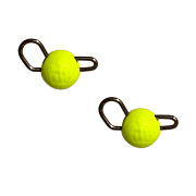 Груз чебурашка вольфрам разборная Fish Season, вес 2.5 гр, цвет Шартрез (уп. 2 шт)