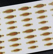 Набор "Спинки Бокоплавов" (20 шт), желтый