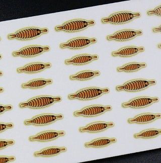 Набор "Спинки Бокоплавов" (20 шт), желтый