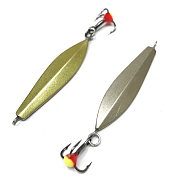 Зимняя блесна MF Ice "Листик V" 32мм мельхиор-латунь