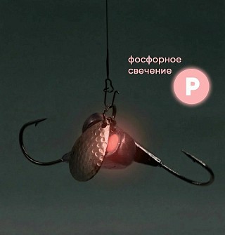 Двойная стукалка на Налима 100гр, кр. №5/0 (красный глаз)