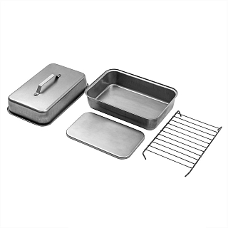 Коптильня походная 347х227х160 Тонар (сталь 1,0 мм)