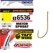 Одинарный крючок OWNER 56536-14, 14 шт, лопатка