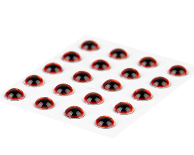 Sybai Глазки 3D Epoxy Eyes, Holographic Red, 3mm