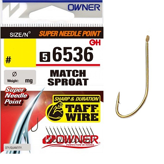 Одинарный крючок OWNER 56536-14, 14 шт, лопатка