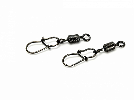 Застежка с вертлюгом HITFISH X-Patten Rolling Swivel With Round Snap #8 (22lb/10 kg) (7 шт/уп )