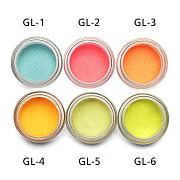 Набор красителей для УФ-лаков Люминофор, 6шт по 5гр