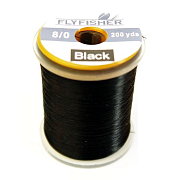 FLYFISHER Монтажная нить 8/0 180м BLACK
