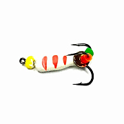 Мормышка вольфр. Золотой Плес Чертик 3х8мм с петлей фосфорный 