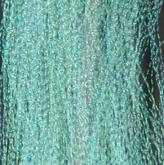 TOHO Крученый люрекс Aurora Threads Twist Type (40см) #3417 K/White