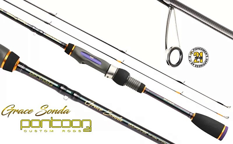 Спиннинговое удилище Pontoon21 GRACE SONDA, 213 см., 0.7-5.0 гр., 2-5 Lb, Solid Tip