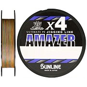 Плетеный шнур Sunline AMAZER X4 200m  #1.2  0,185мм, 11.8кг, multicolor