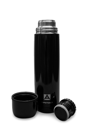 Термос Арктика 102-1000BK 1,0 л (узкое горло) Черный оникс
