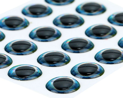 Sybai Глазки 3D Epoxy Eyes, Aquamarine, 8mm