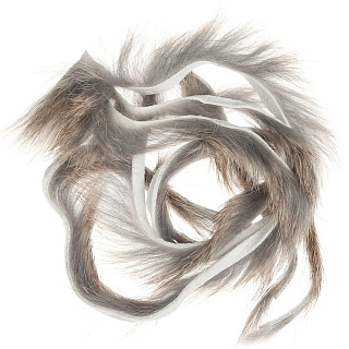 WAPSI Полоски меха кролика Rabbit Zonkers THIN CUT NATURAL BROWN