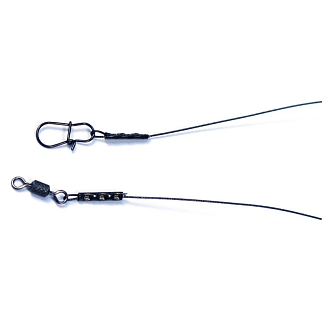 Стальной поводок HITFISH Stainless leader (7*7 нитей) 300мм d 0,45, 15,9 кг (2 шт/уп)