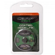 CARP PRO Поводковый материал в оболочке зеленый 15lb 7м