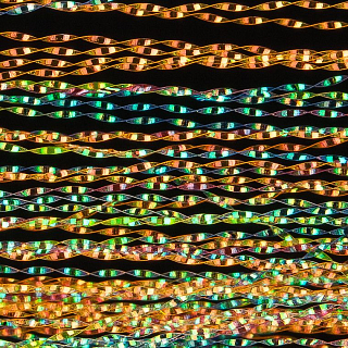  Синтетическое волокно HENDS products Krystal Flash Rainbow Orange Fluo 